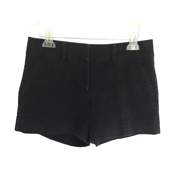 7TH AVENUE- WOMENS BLACK 98% COTTON SHORTS SIZE 10 - Picture 1 of 7